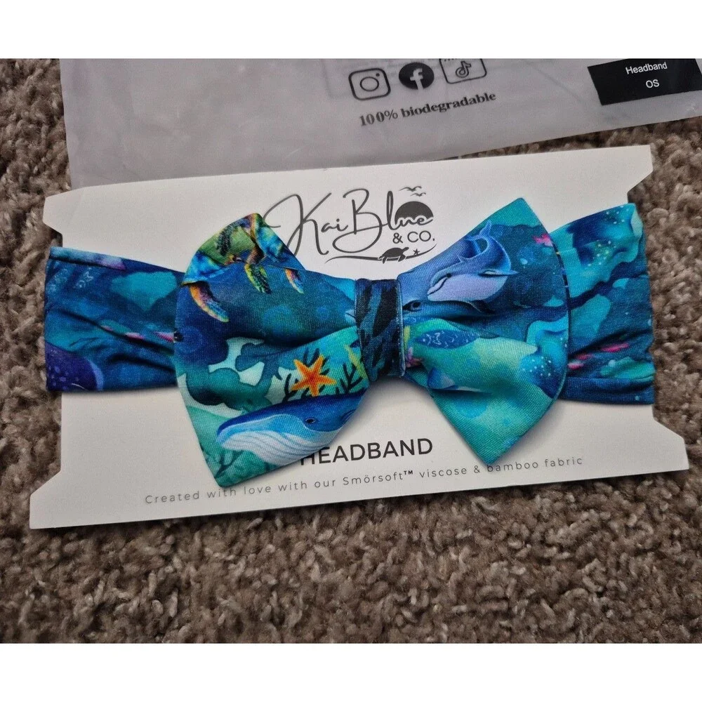 Kai blue baby bamboo headband nib